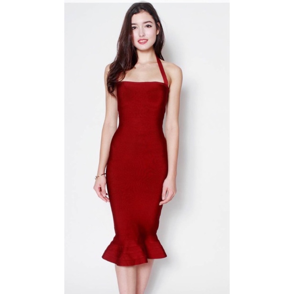 Bodycon halter dress
